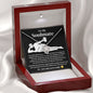 To My Soulmate Love Knot Necklace - I Love You More Than Orgasms Black