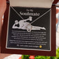To My Soulmate Love Knot Necklace - I Love You More Than Orgasms Black