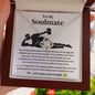 To My Soulmate Love Knot Necklace - I Love You More Than Orgasms White
