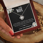 To My Wife - I'm Not Perfect Love Knot Necklace - Love, Your Husband