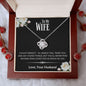 To My Wife - I'm Not Perfect Love Knot Necklace - Love, Your Husband