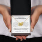 To My Granddaughter - Keep Me In Your Heart Interlocking Hearts Necklace