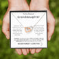 To My Granddaughter - Keep Me In Your Heart Interlocking Hearts Necklace
