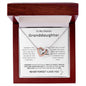 To My Granddaughter - Keep Me In Your Heart Interlocking Hearts Necklace