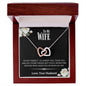 To My Wife - I'm Not Perfect Interlocking Hearts Necklace