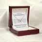 To My Granddaughter - Keep Me In Your Heart Interlocking Hearts Necklace