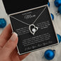 To My Mom - I Can Always Count On You Forever Love Necklace - Love Your Son