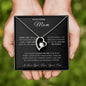 To My Mom - I Can Always Count On You Forever Love Necklace - Love Your Son