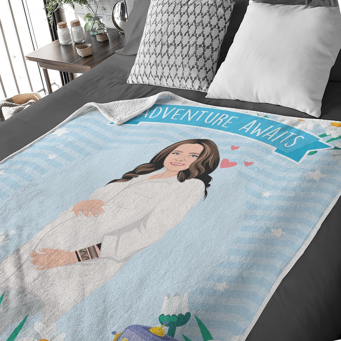 Custom Baby Shower Blanket, Personalized Throw Blanket
