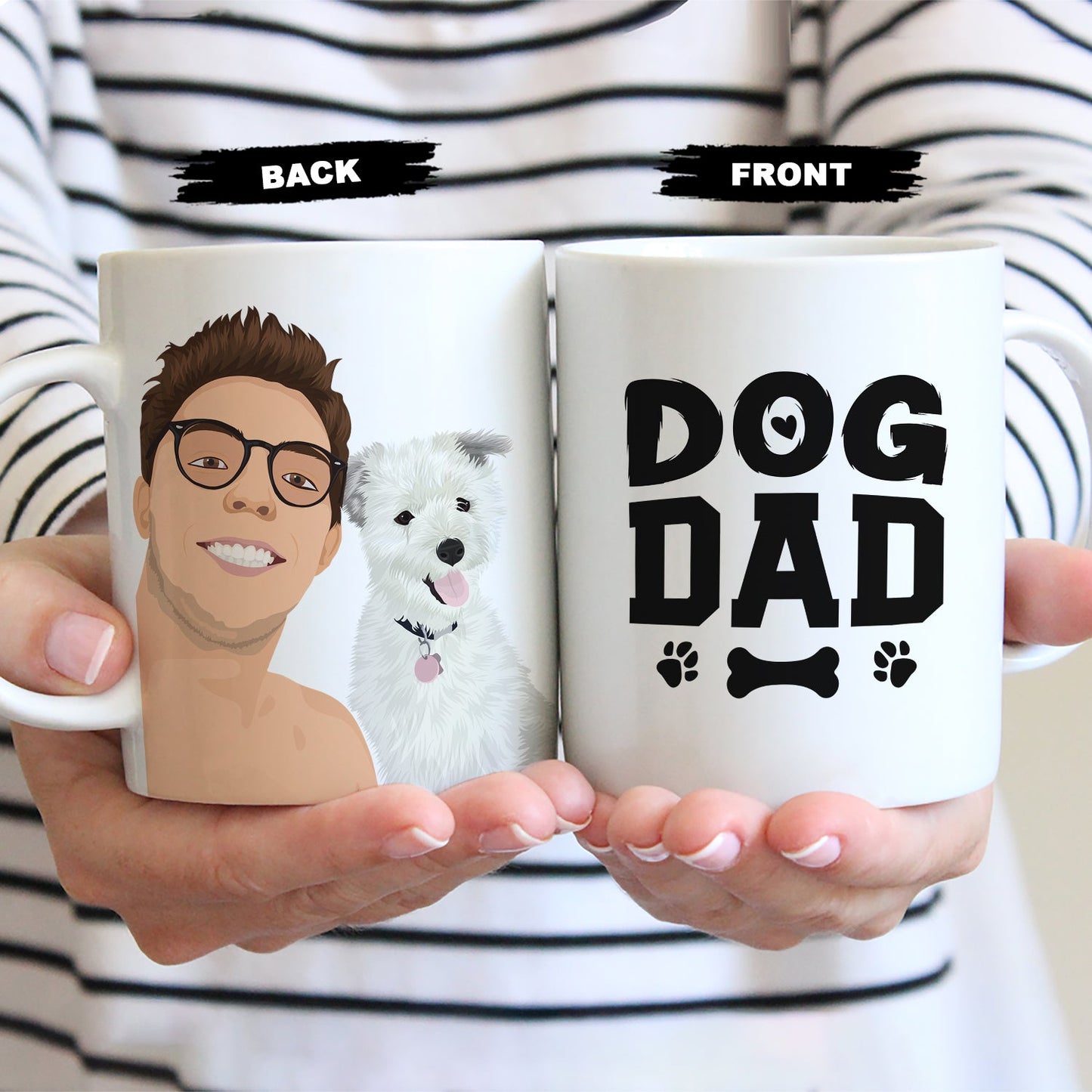 Personalized Dog Dad Mug