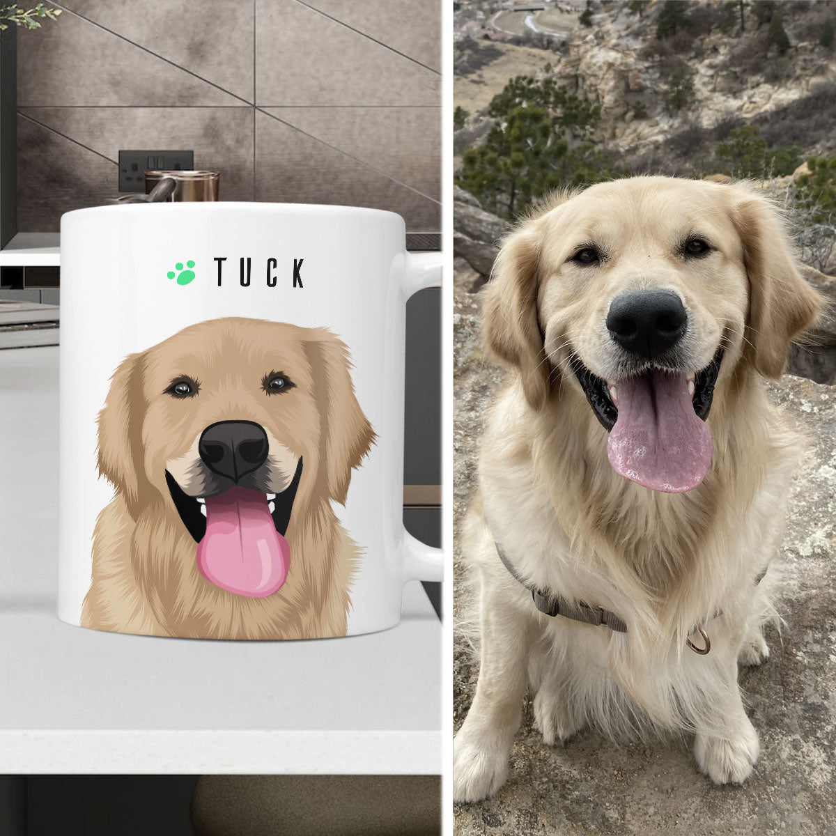 Pet Portrait Mug Personalized