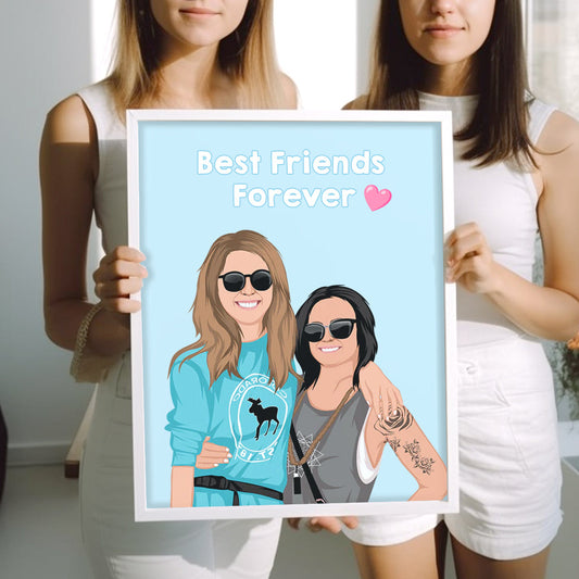 Custom Best Friends Portrait