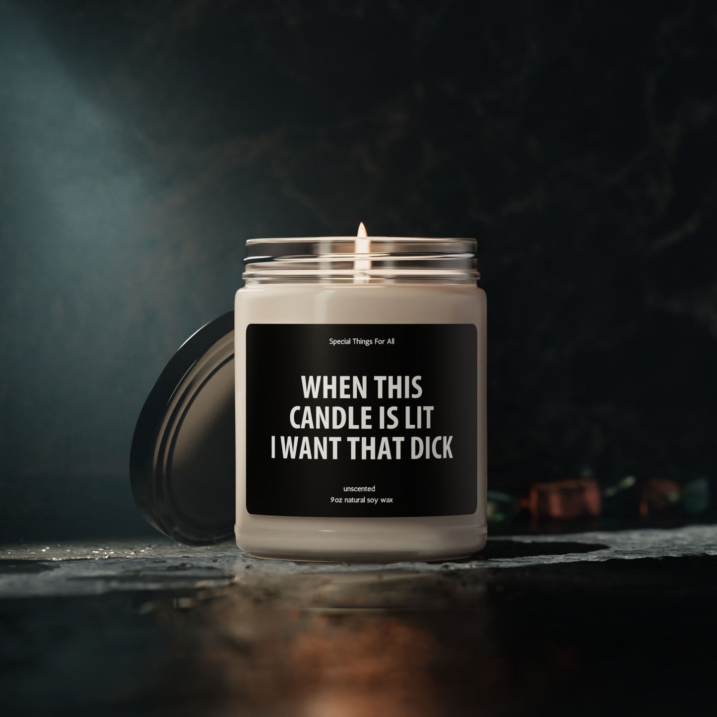 Valentine's Day Candle When This Candle Is Lit I Want That Dick
