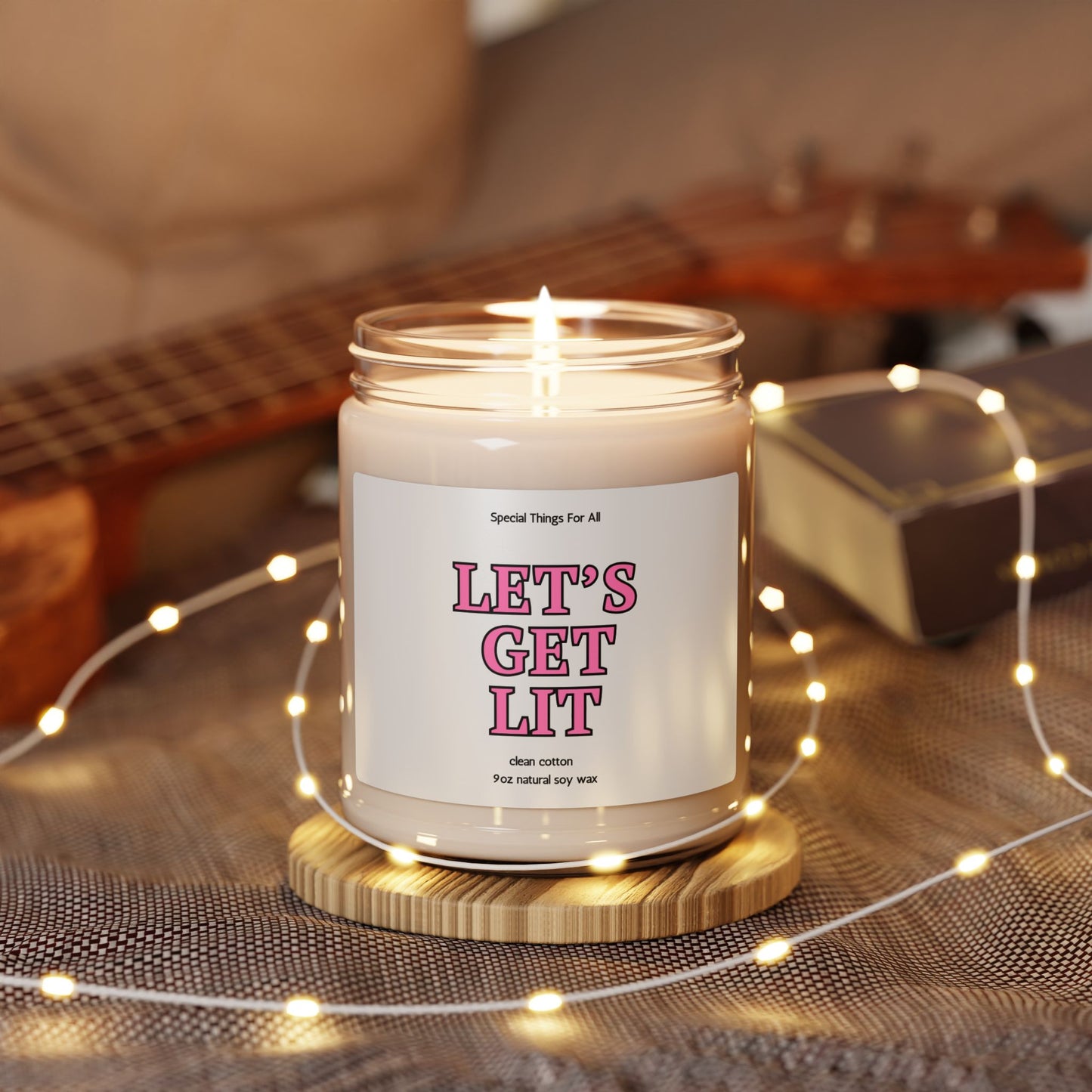 Valentine's Day Candle Let's Get Lit