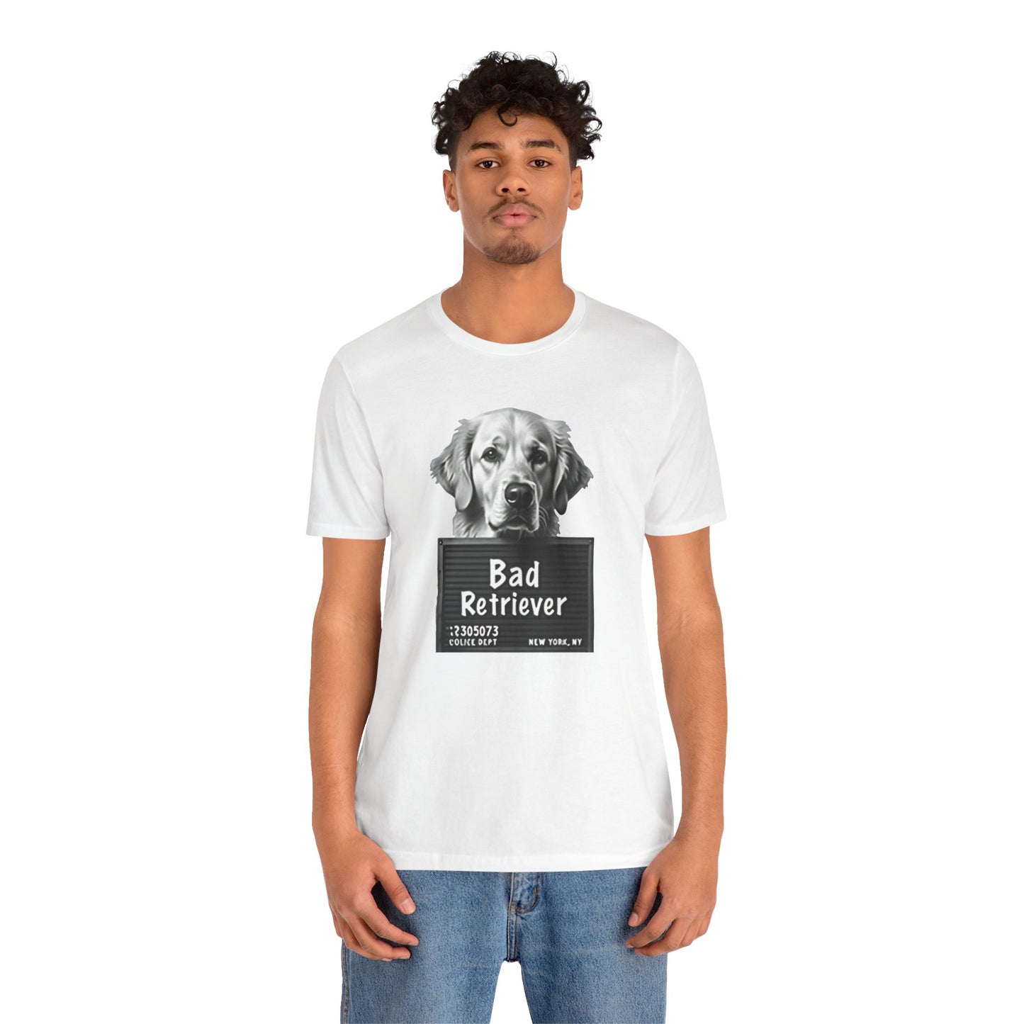 Funny Bad Retriever Mugshot T-Shirt