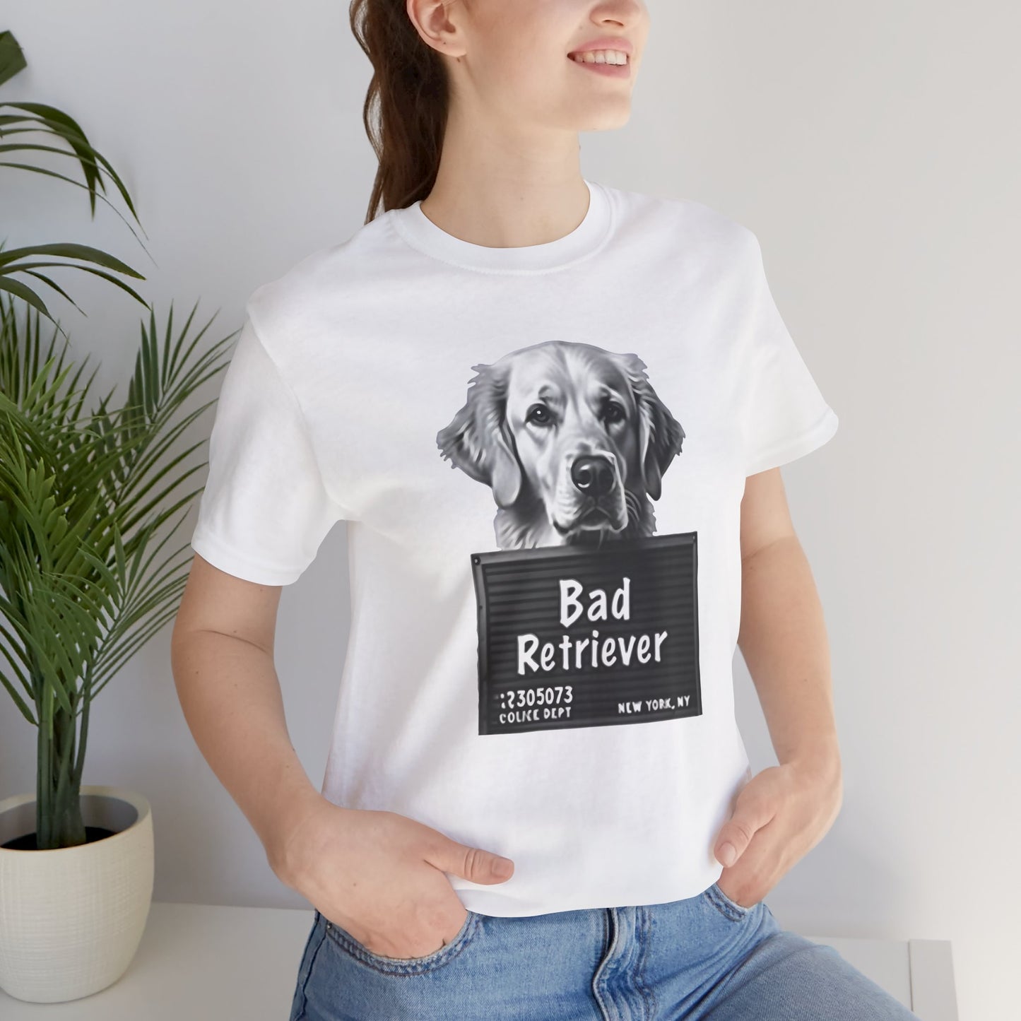 Funny Bad Retriever Mugshot T-Shirt