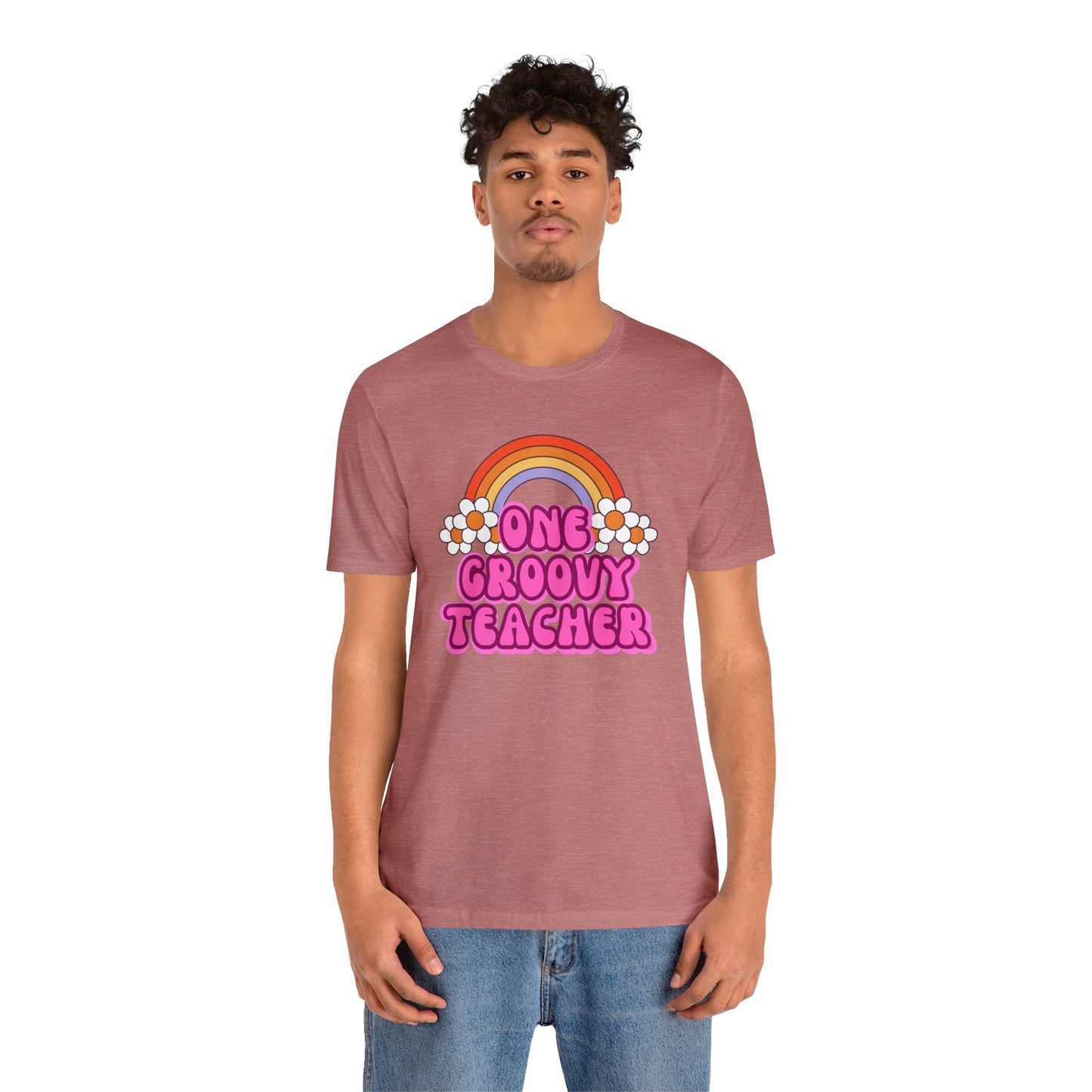 One Groovy Teacher Retro T-Shirt