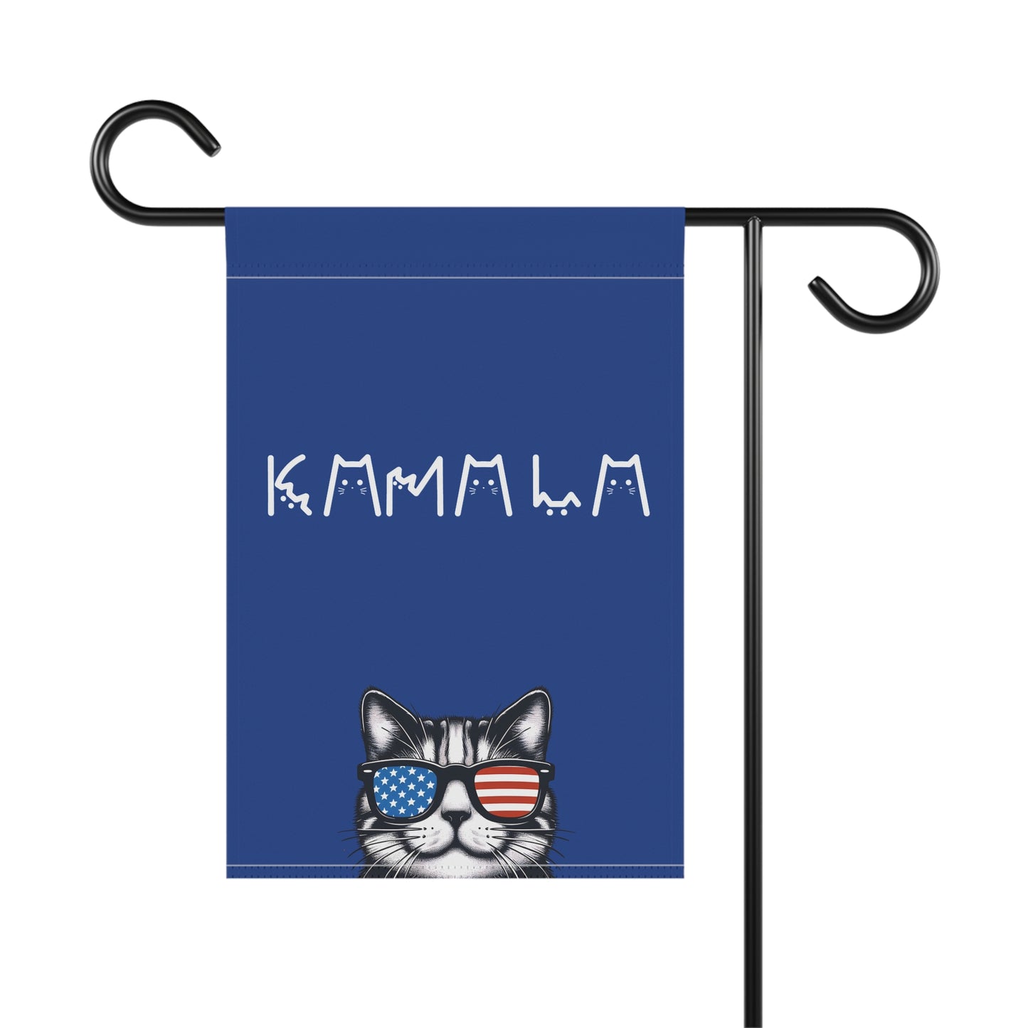 Kamala Harris Cat Garden House Flag