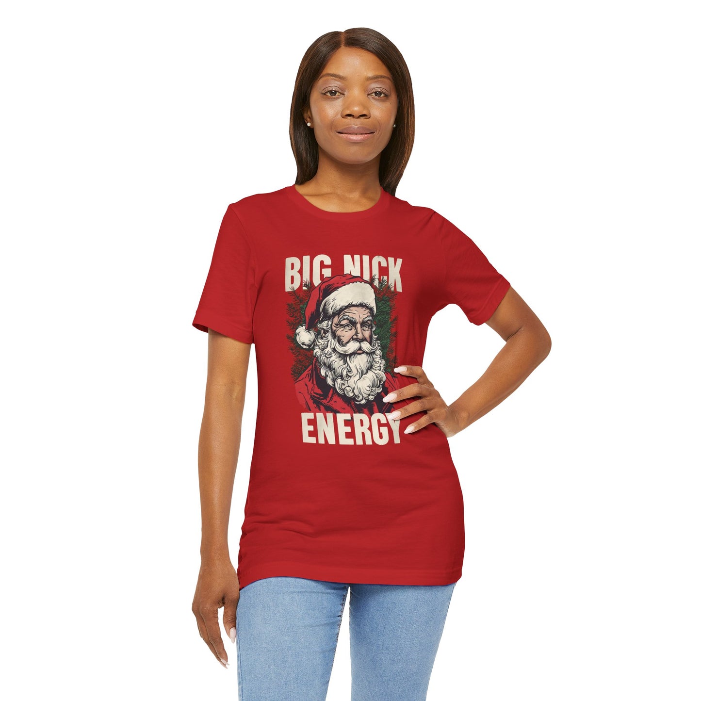 Big Nick Energy Santa Clause Christmas Holiday T-Shirt