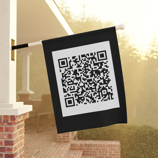 Fuck Trump QR Code Garden or House Flag