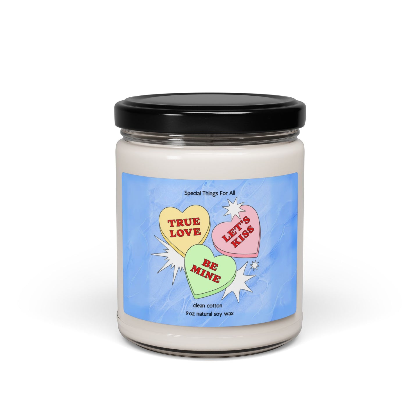 Candy Hearts Valentine's Day Candle