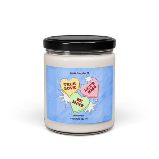 Candy Hearts Valentine's Day Candle