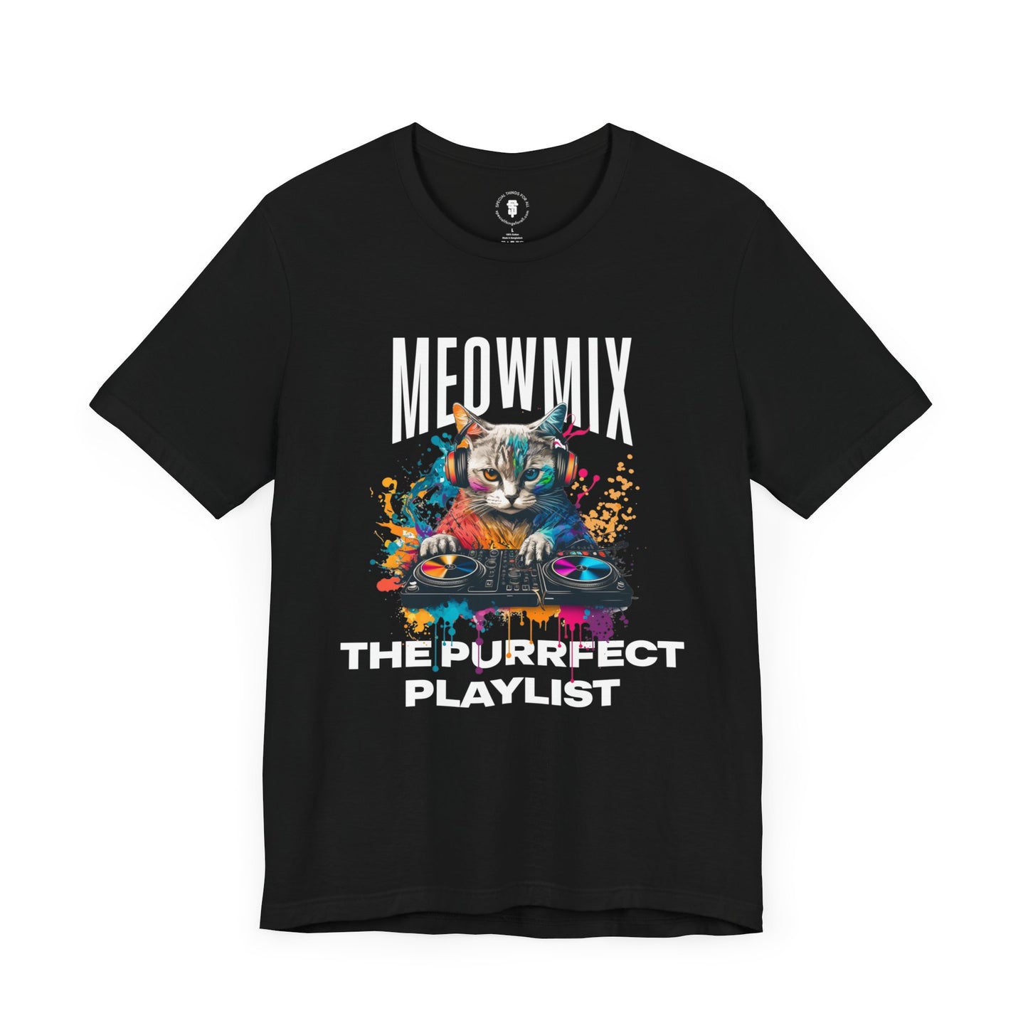 Cat Lover T-Shirt DJ MeowMix
