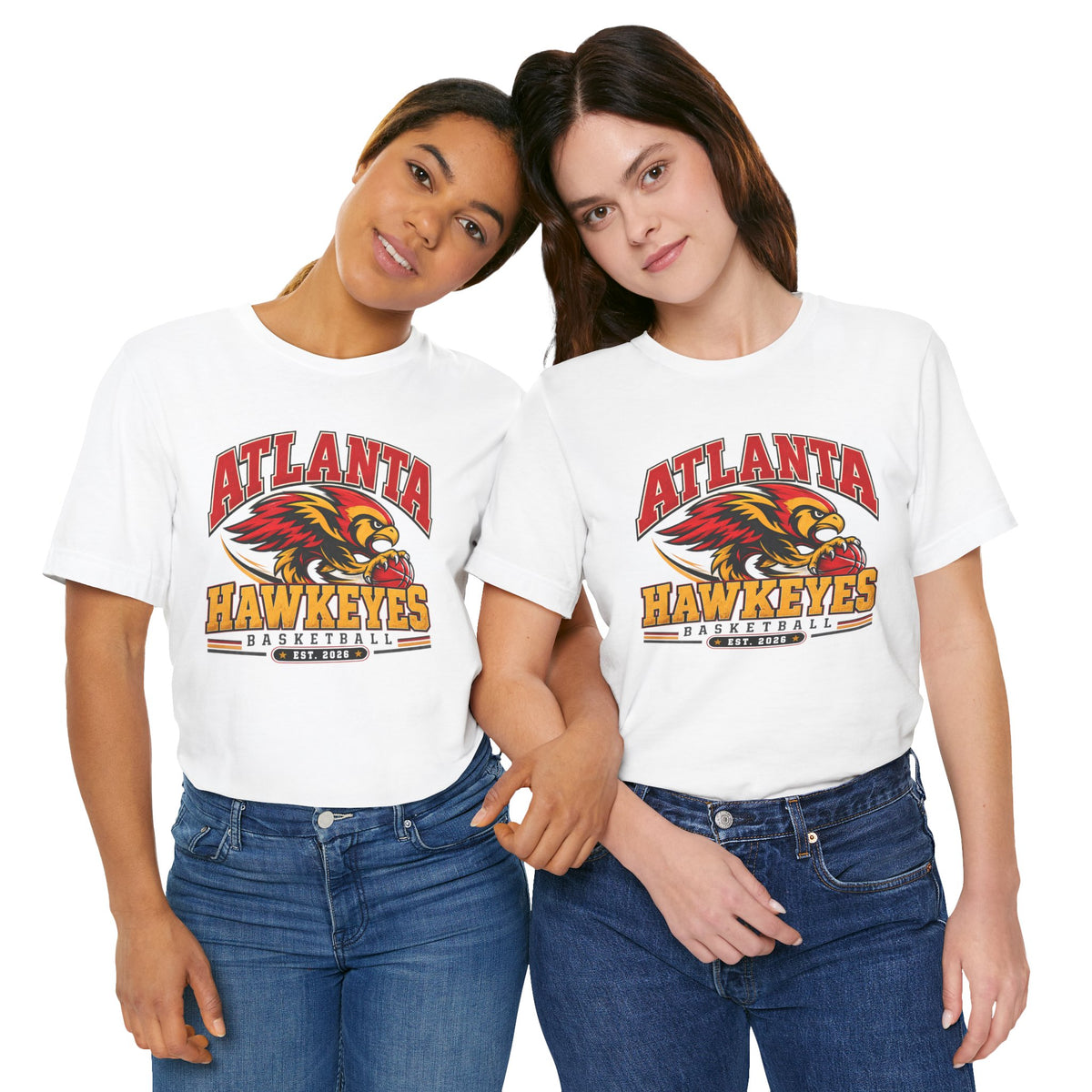 Atlanta Hawkeyes Political Satire Basketball T-Shirt - Screaming Hawkeyes