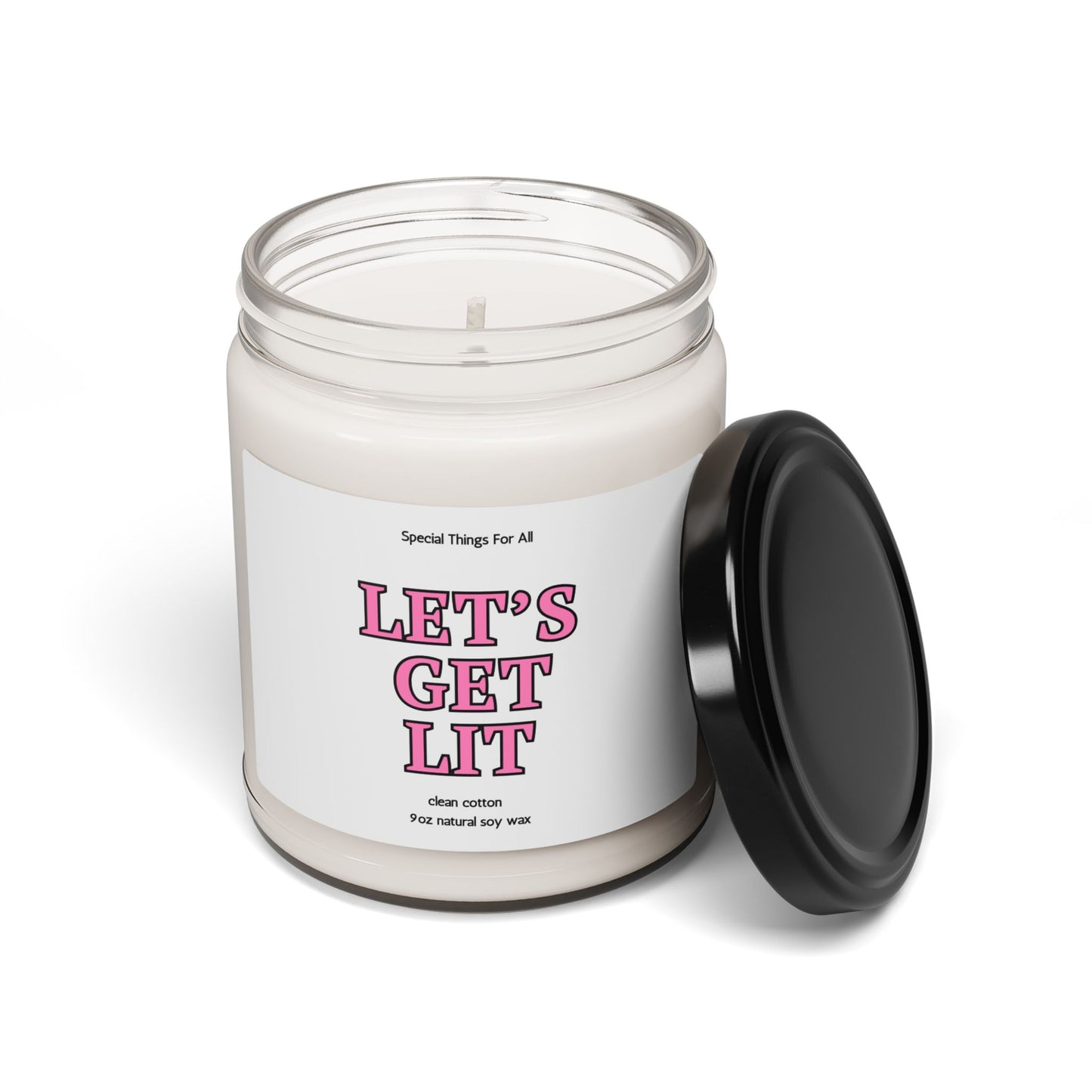 Valentine's Day Candle Let's Get Lit