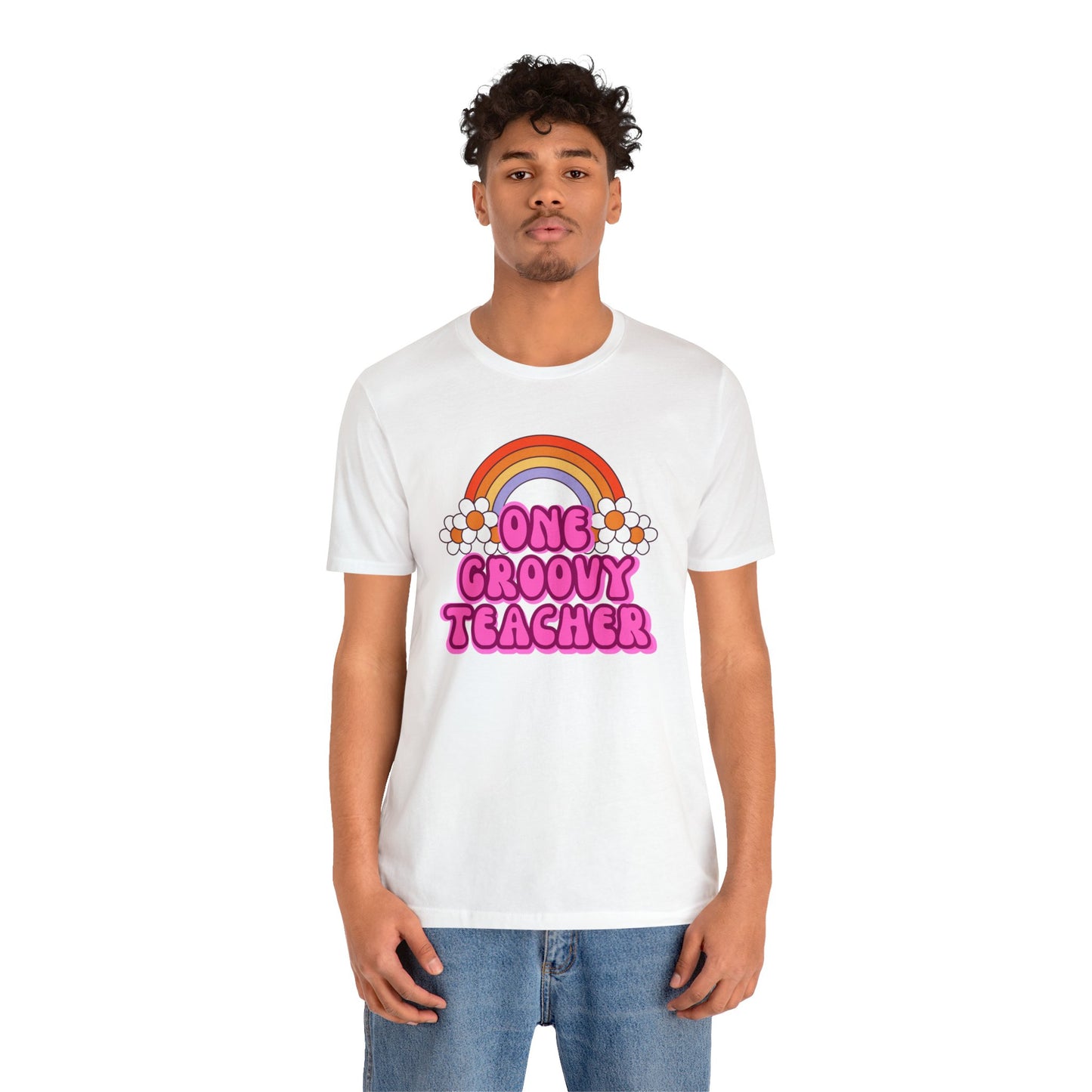 One Groovy Teacher Retro T-Shirt