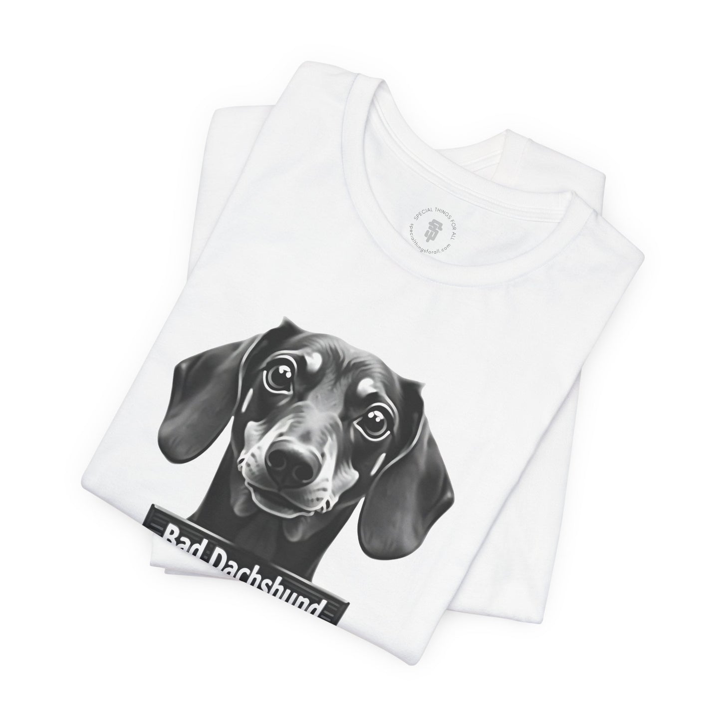 Funny Bad Dachshund Mugshot T-Shirt