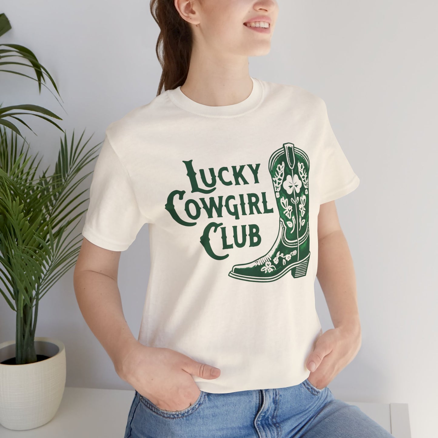 Lucky Cowgirl Club Funny St. Patrick's Day T-Shirt