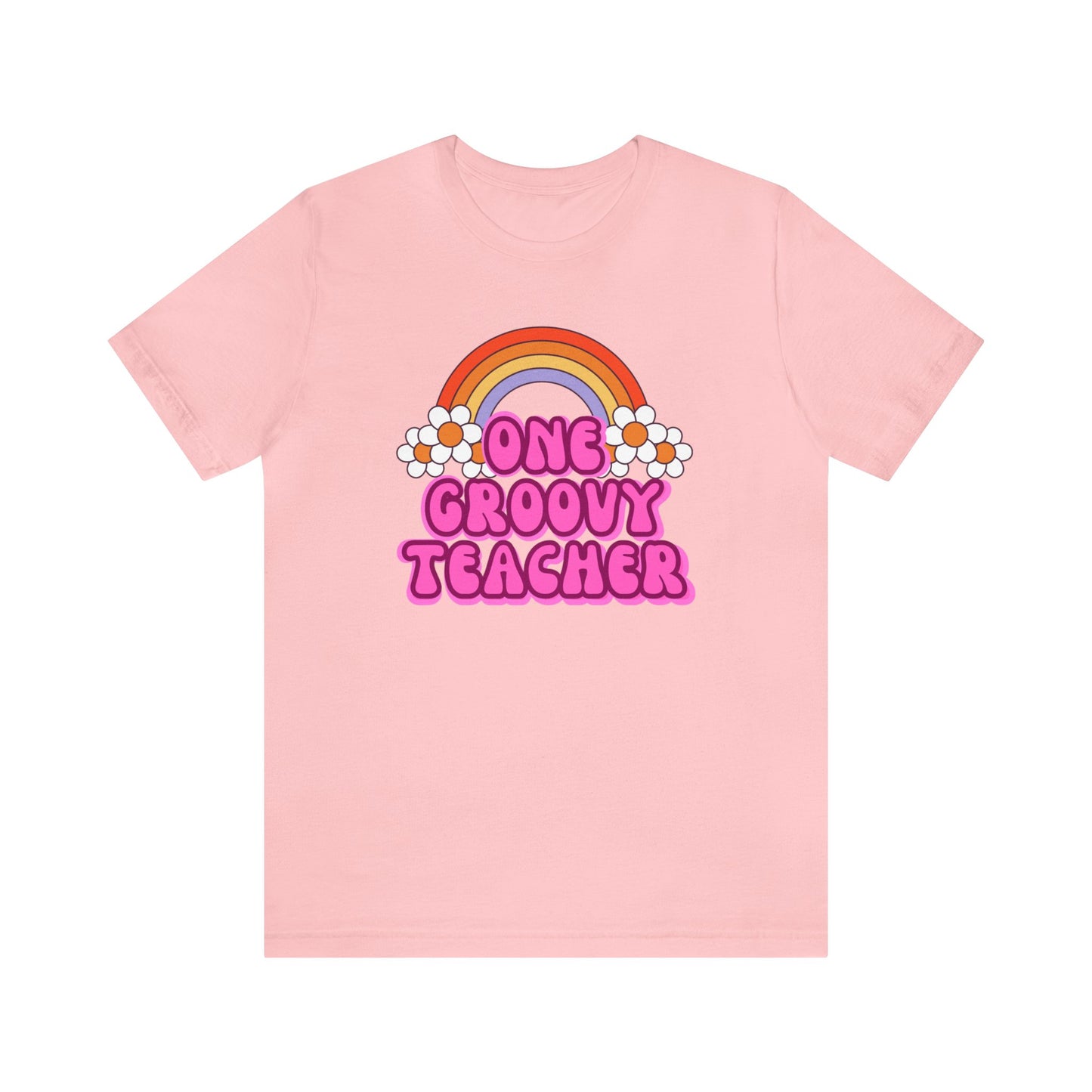 One Groovy Teacher Retro T-Shirt