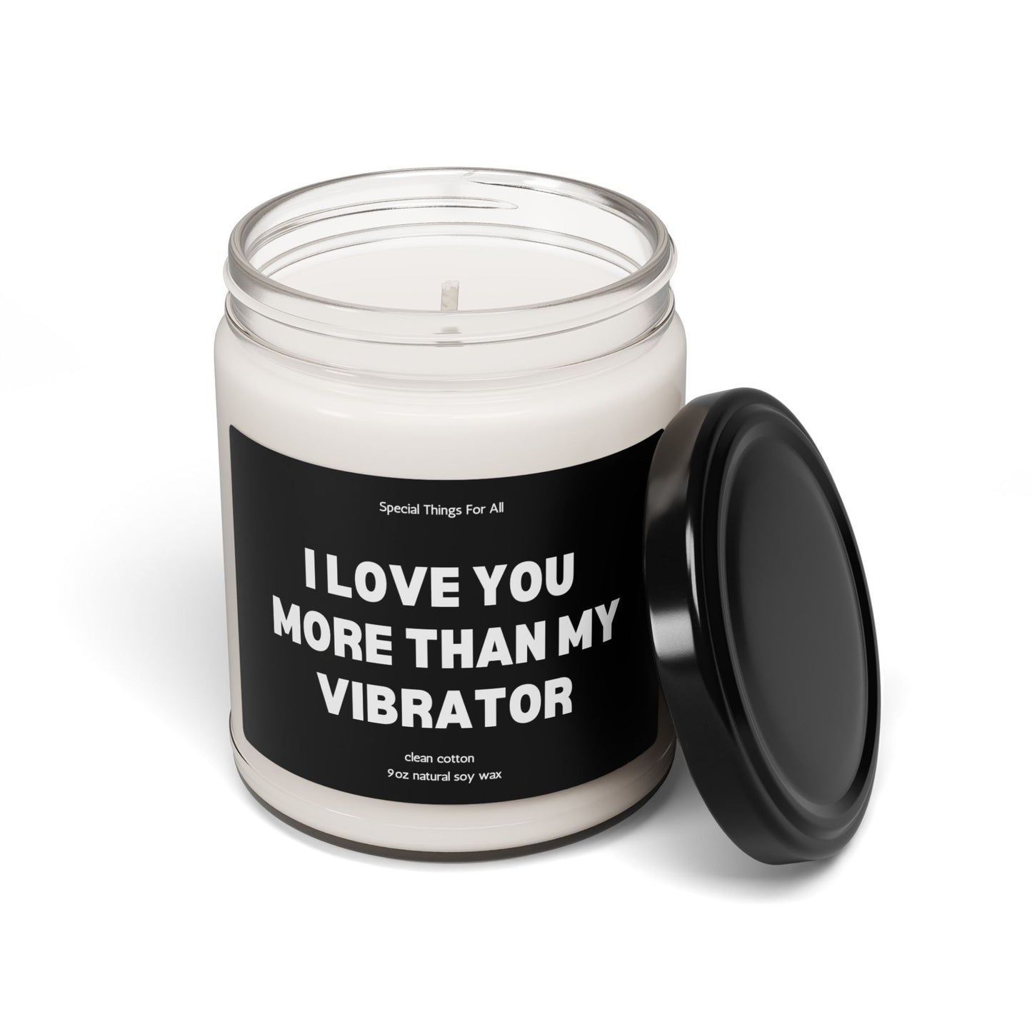 Valentine's Day Candle I Love You More Than My Vibrator