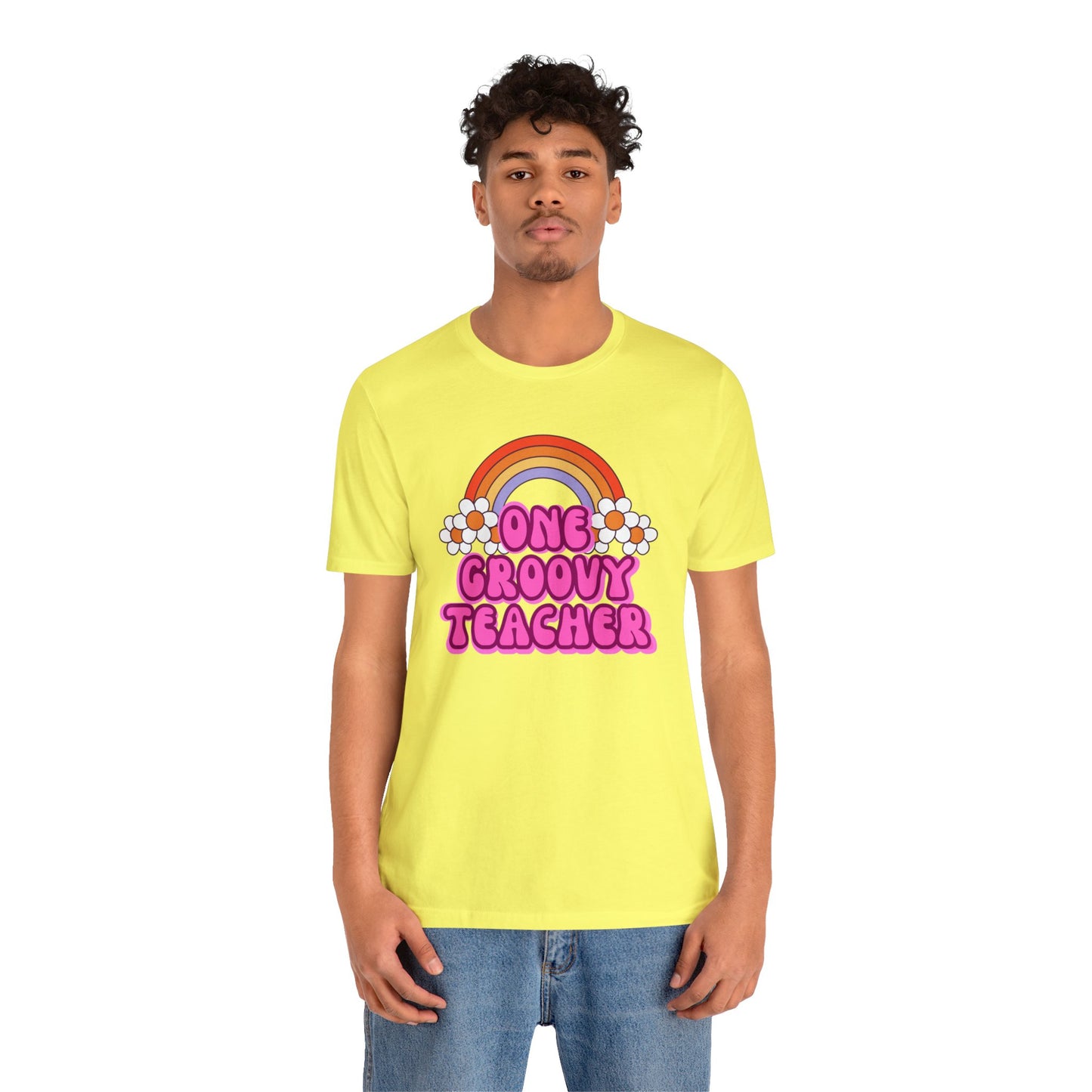One Groovy Teacher Retro T-Shirt