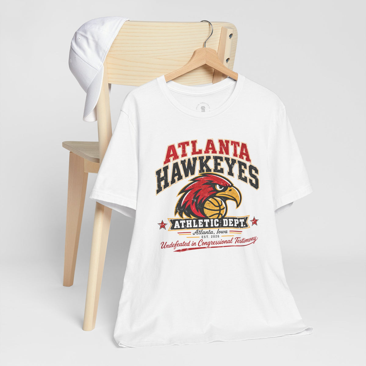 Atlanta Hawkeyes Political Satire Basketball T-Shirt - Athletic Department