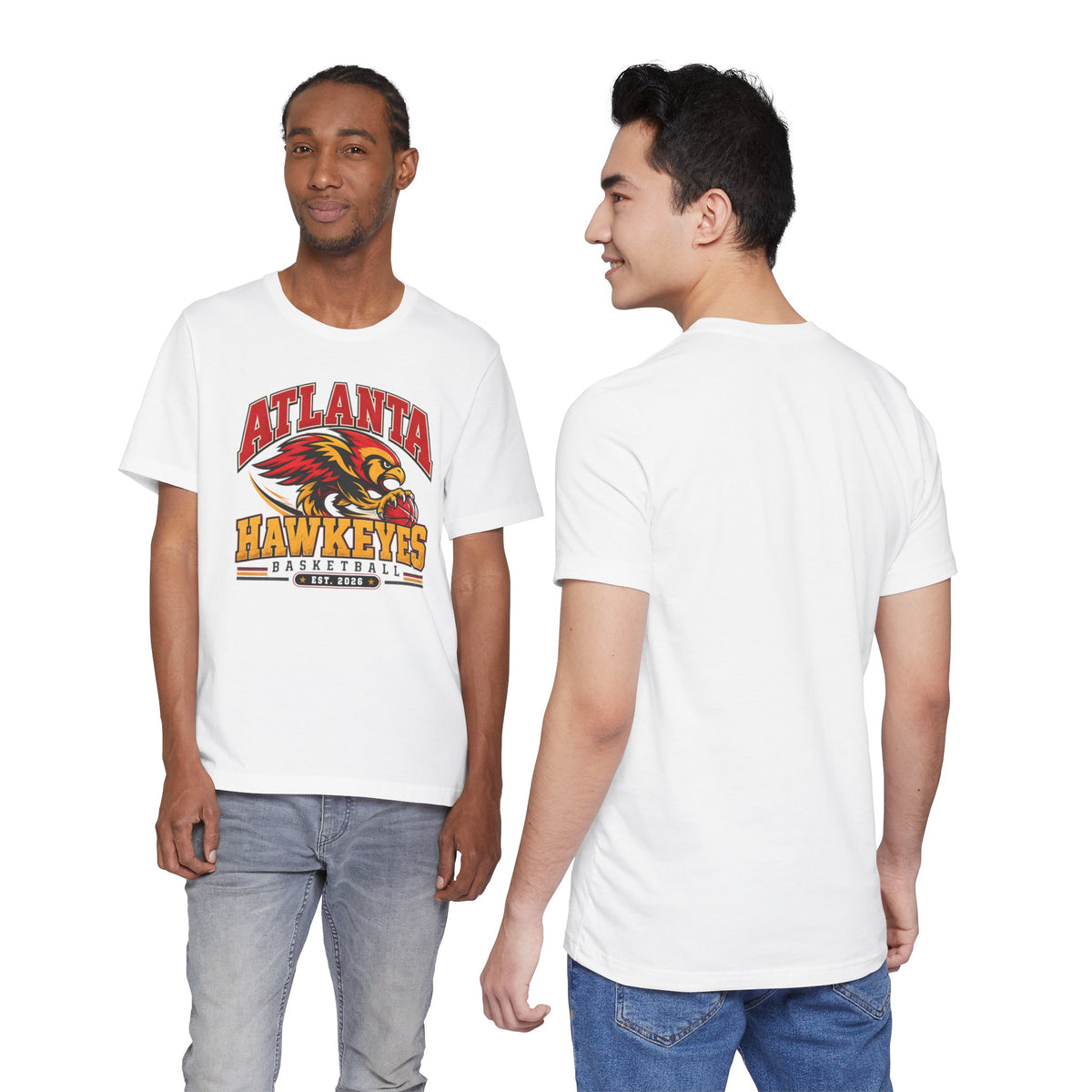 Atlanta Hawkeyes Political Satire Basketball T-Shirt - Screaming Hawkeyes