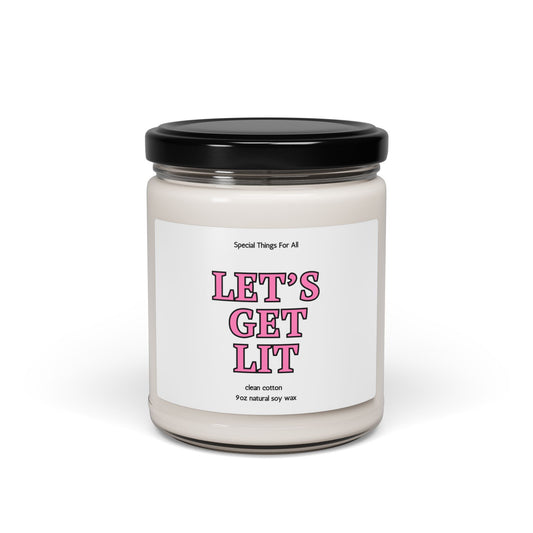 Valentine's Day Candle Let's Get Lit