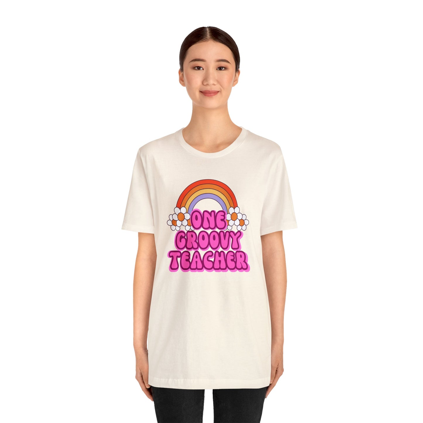 One Groovy Teacher Retro T-Shirt