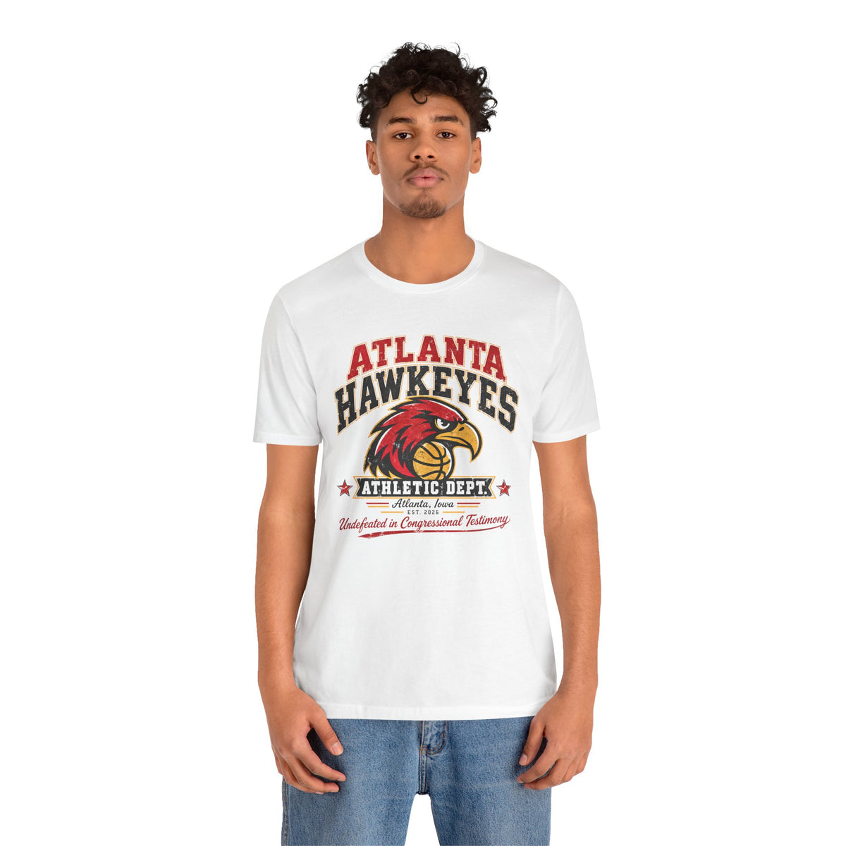 Atlanta Hawkeyes Political Satire Basketball T-Shirt - Athletic Department