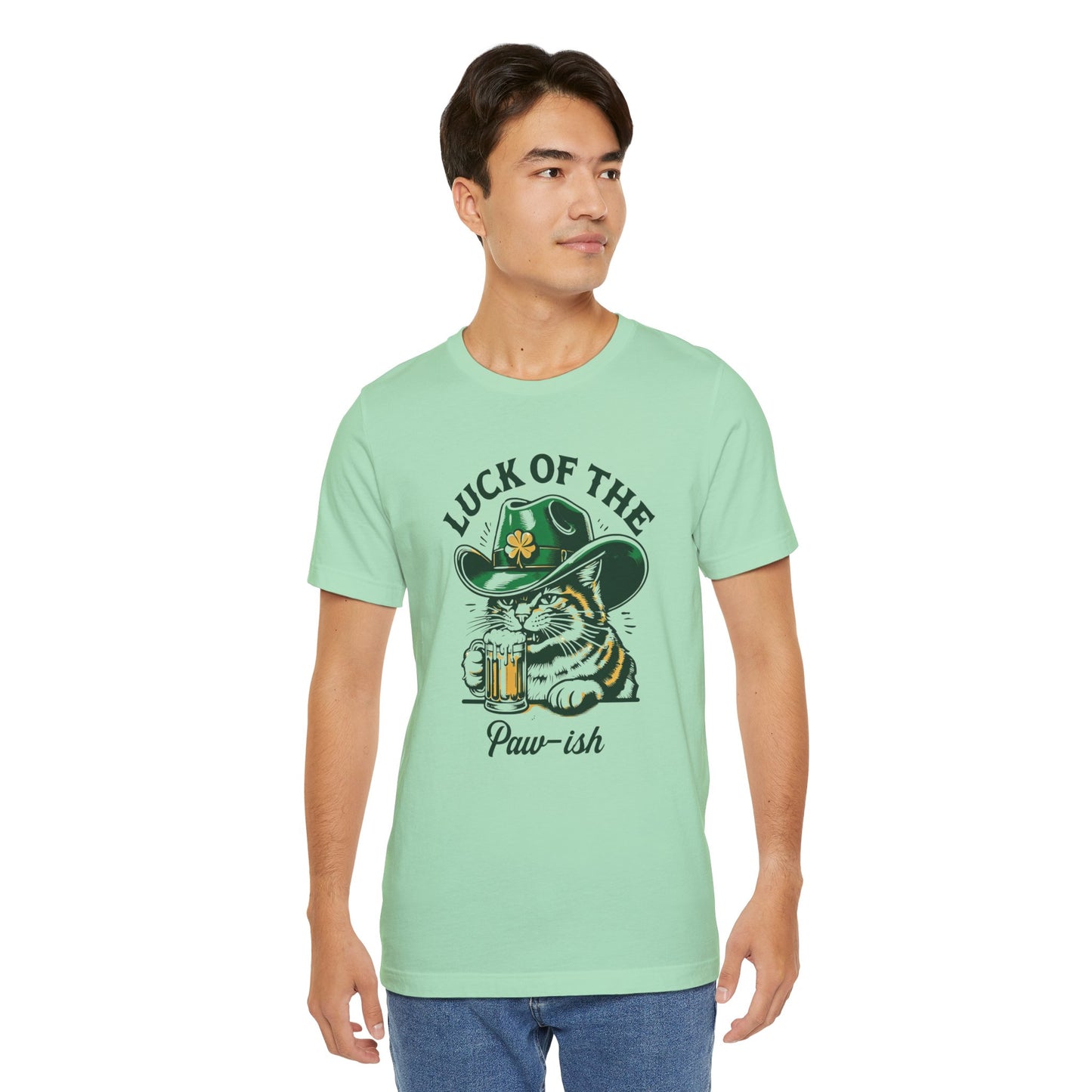 Luck of the Paw-ish Funny St. Patrick's Day T-Shirt