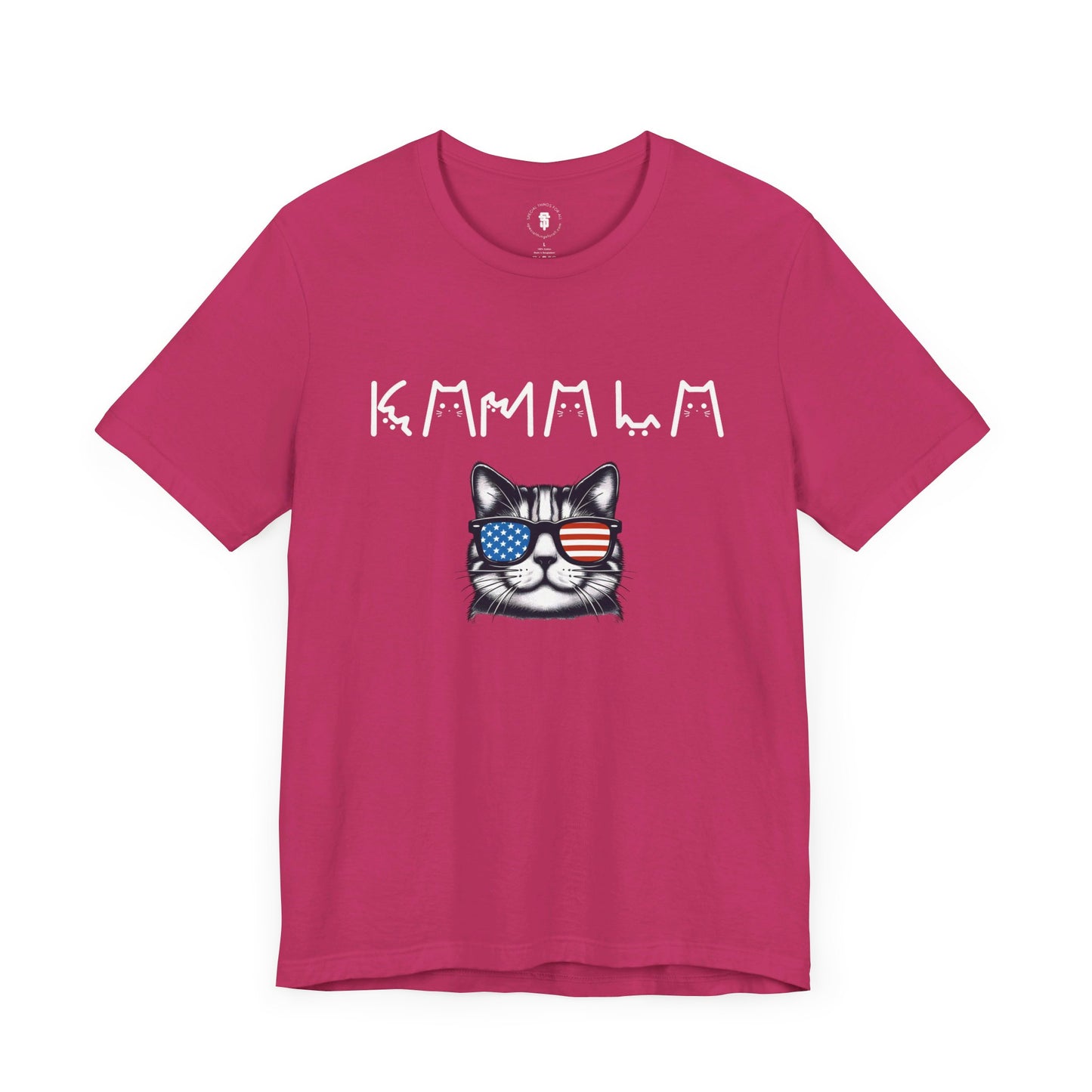 Kamala Harris Patriotic Cat T-Shirt