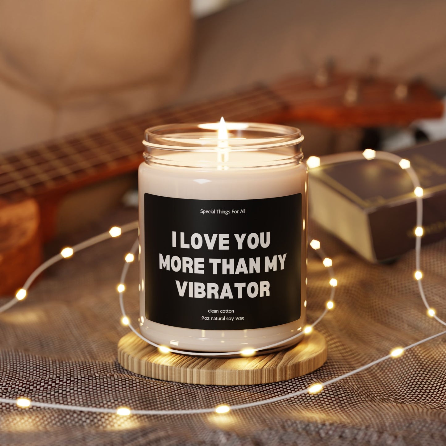 Valentine's Day Candle I Love You More Than My Vibrator