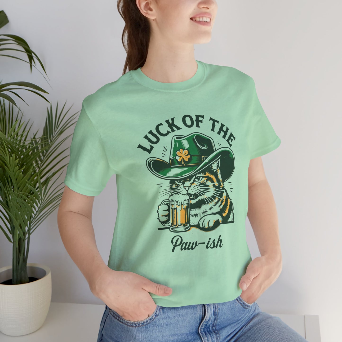 Luck of the Paw-ish Funny St. Patrick's Day T-Shirt