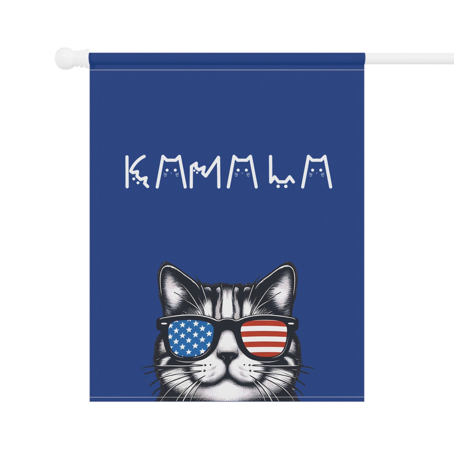 Kamala Harris Cat Garden House Flag
