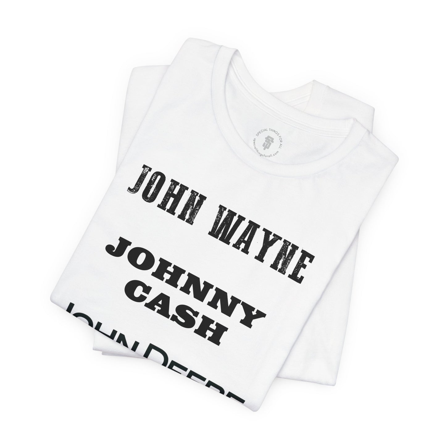 John Wayne Johnny Cash John Deere T-Shirt
