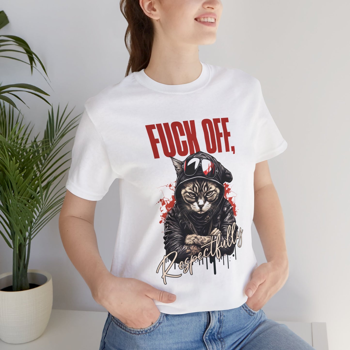 Fuck Off, Respectfully Cat Lover Meme T-Shirt