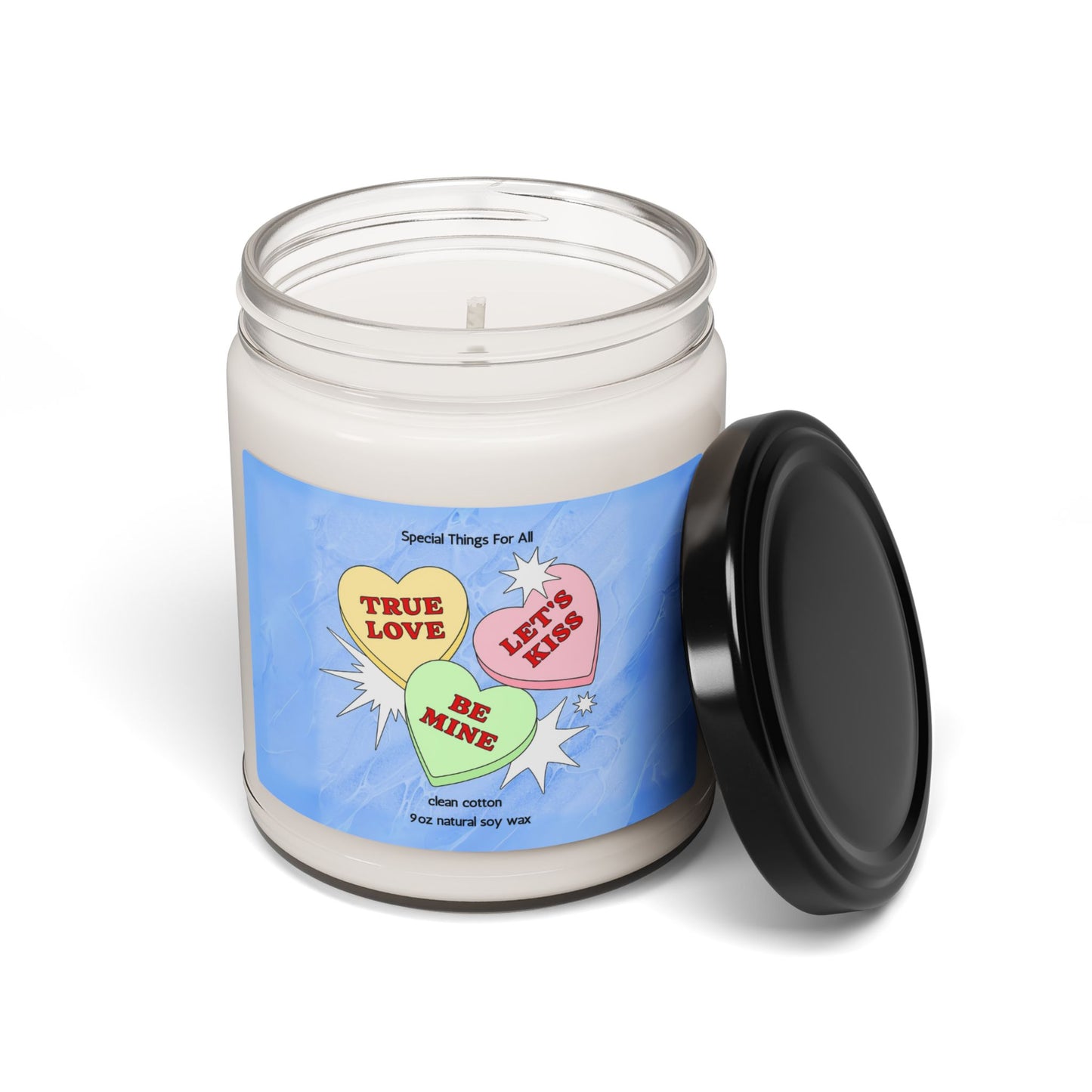 Candy Hearts Valentine's Day Candle