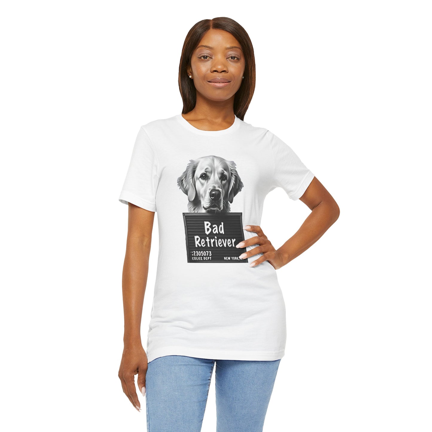 Funny Bad Retriever Mugshot T-Shirt