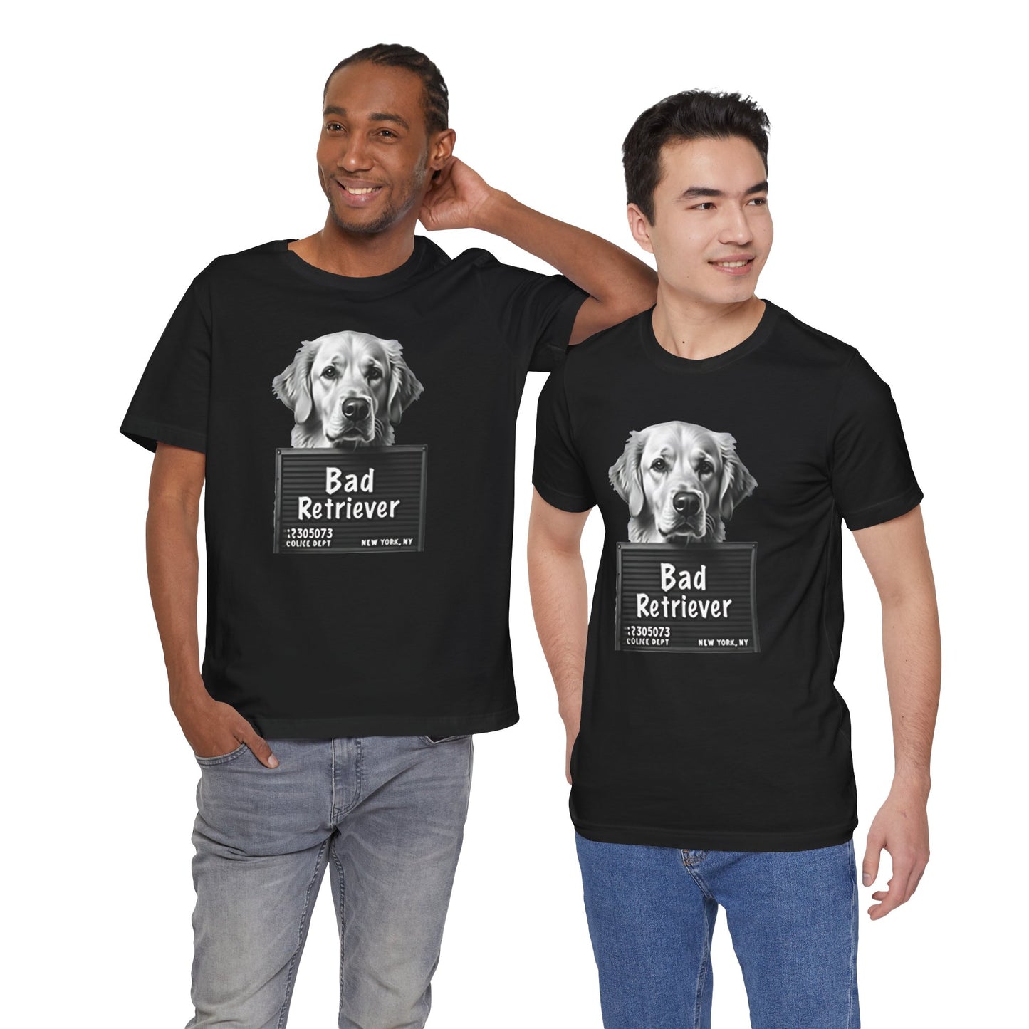 Funny Bad Retriever Mugshot T-Shirt